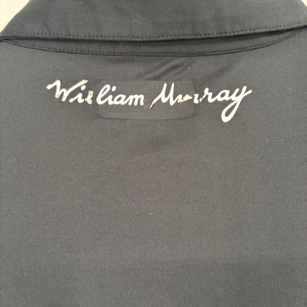 William Murray Mens Large Solid Black Short Sleeve Golf Polo Shirt - Picture 7 of 7